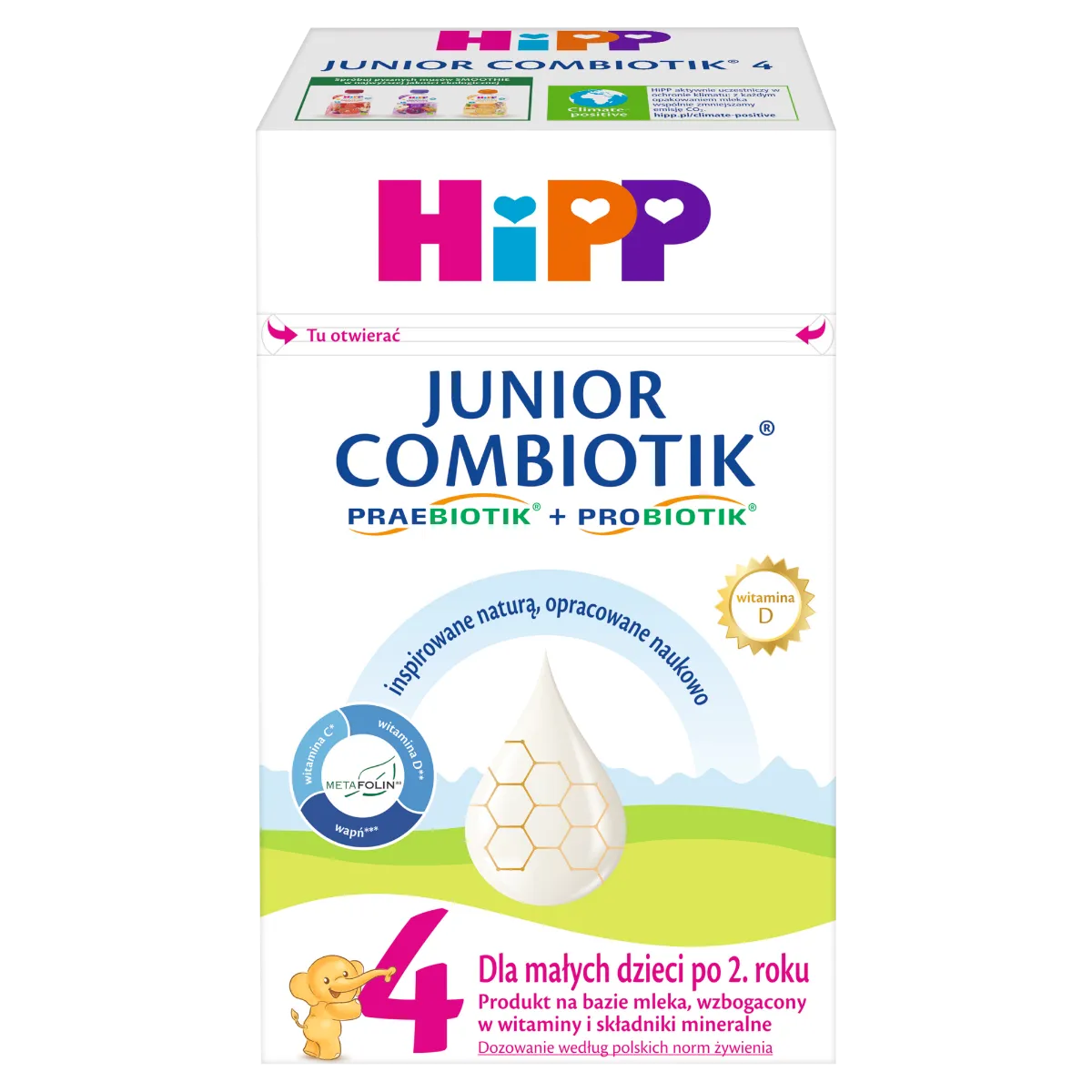 Hipp 5 Junior Combiotik dla przedszkolaka po 2,5. roku, 550 g