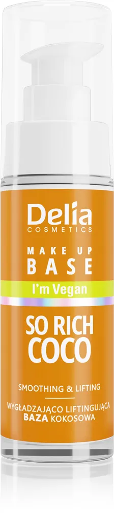 Delia Make Up Base Wygładzająco-liftingująca baza pod makijaż So Rich Coco, 30 ml