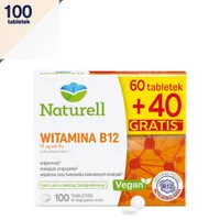 Naturell Witamina B12, suplement diety, 100 tabletek do żucia