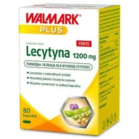 Walmark Plus Lecytyna 1200 mg Forte, suplement diety, 80 kapsułek