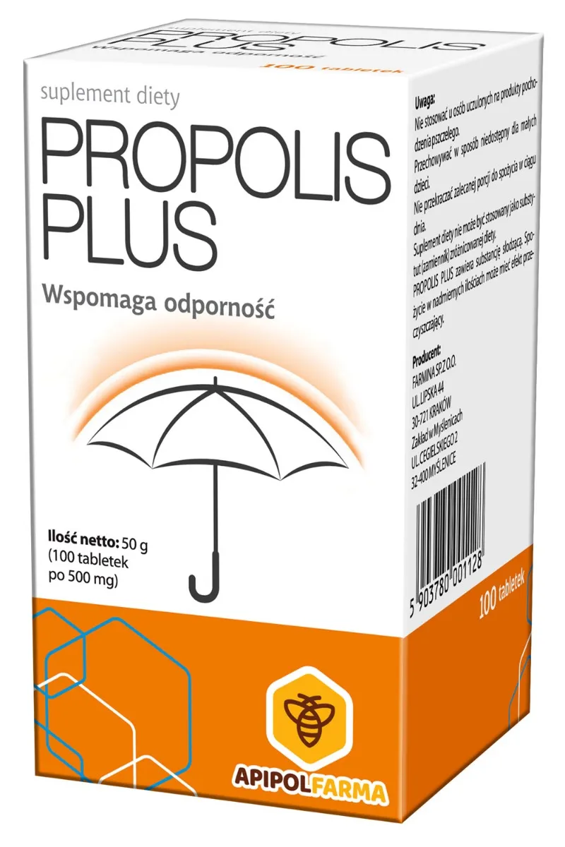 Propolis Plus, suplement diety, 100 tabletek