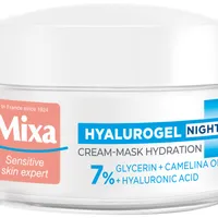 Mixa Hyalurogel Noc Nawilżający Krem-maska do twarzy na noc, 50 ml