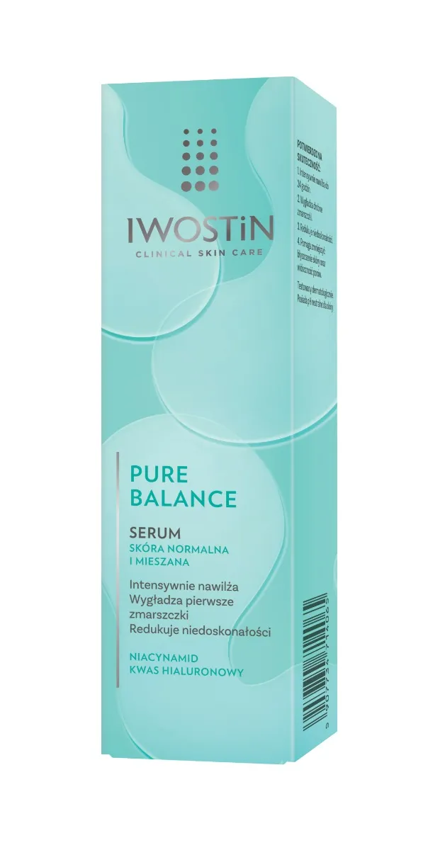 Iwostin Pure Balance serum do twarzy skóra normalna i mieszana, 30 ml
