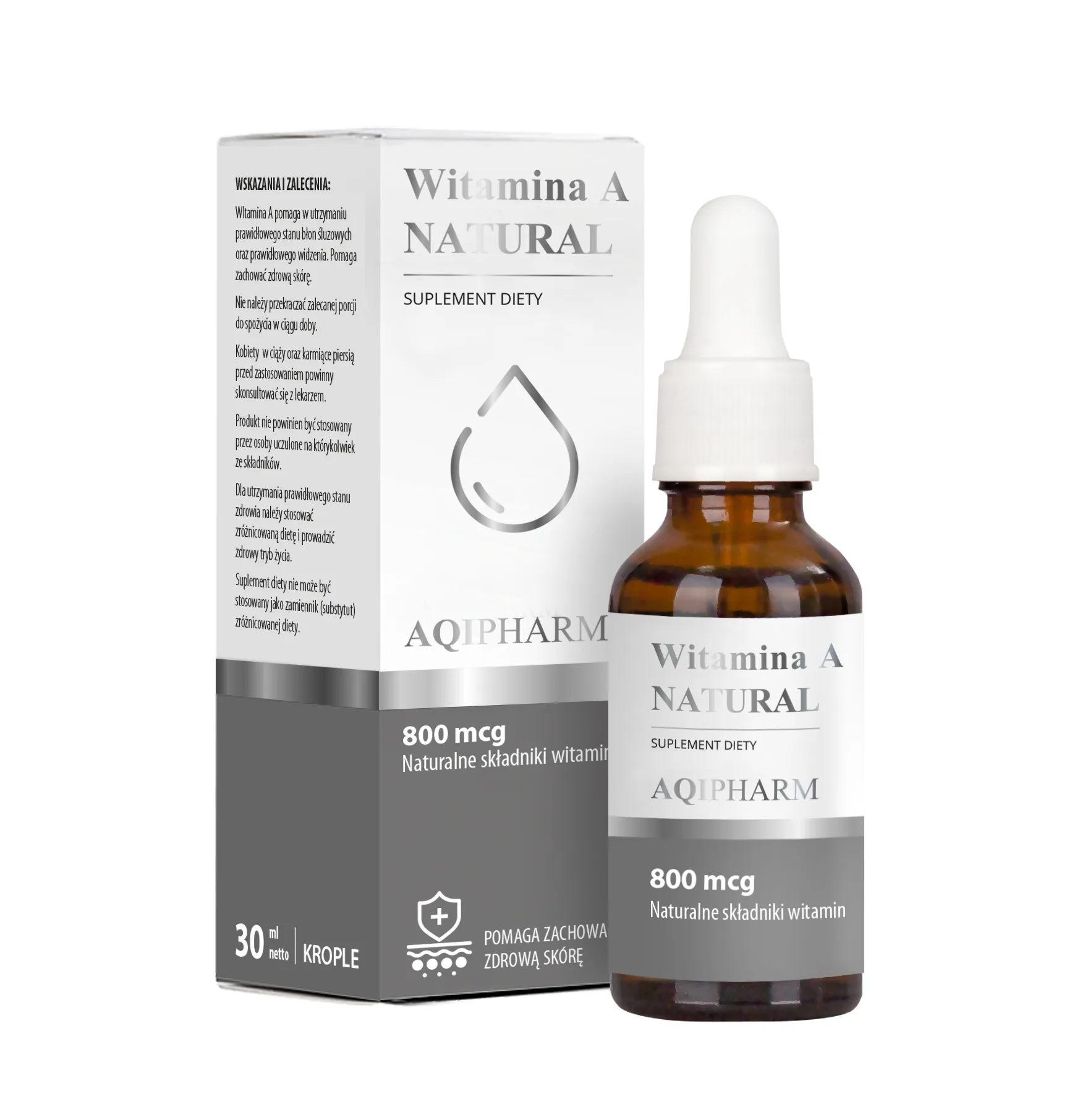 Witamina A Natural, suplement diety, 30 ml