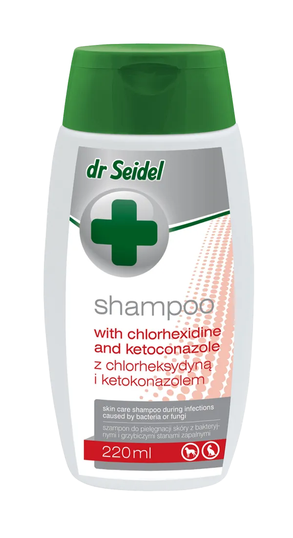 dr Seidel szampon z chlorheksydyną i ketokonazolem, 220 ml