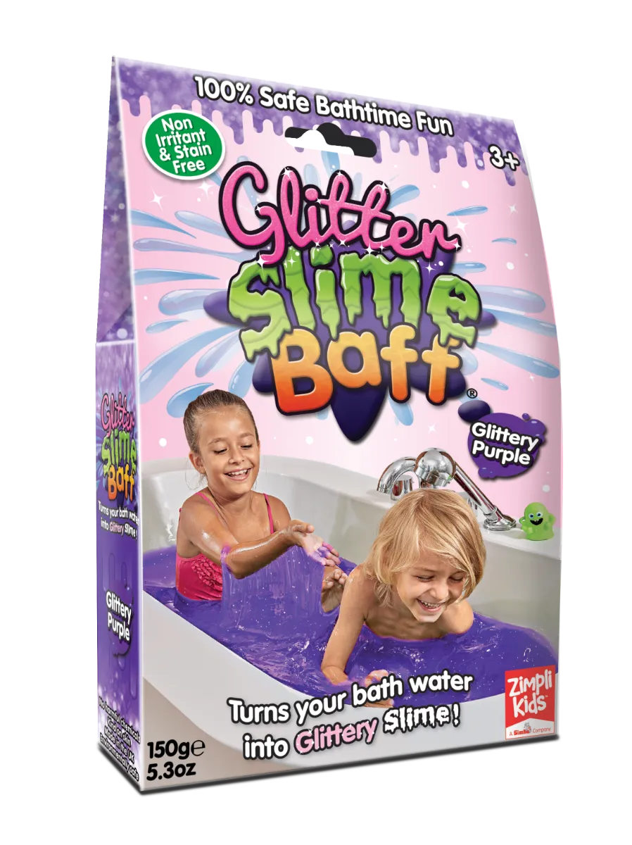 Zimpli Kids Slime Baff Glitter zestaw do robienia glutów, fioletowy, 150 g 