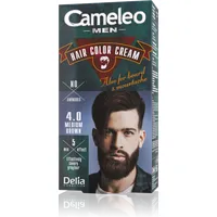 Delia Cameleo Men krem koloryzujący do włosów, brody i wąsów średni brąz 4.0, 1 op.