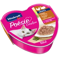 Vitakraft Poésie Création karma z kurczakiem i indykiem w sosie dla kota, 85 g