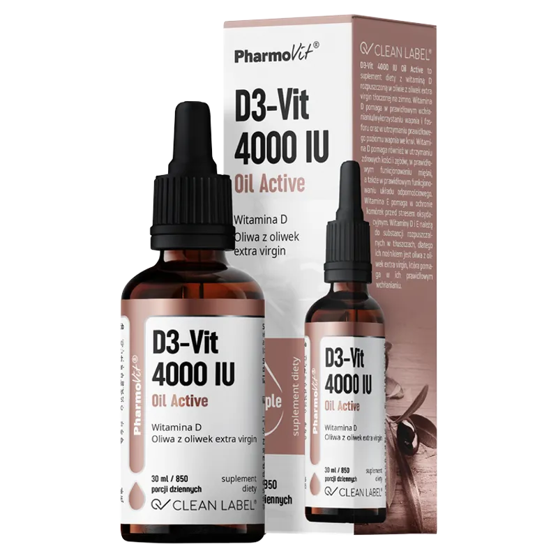 Pharmovit Clean Label D3-Vit 4000 IU Oil Active, 30 ml