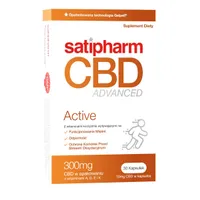 Satipharm CBD Advanced Active, suplement diety, 30 kapsułek dojelitowych