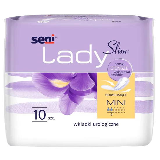 *Seni Lady Slim Mini, wkładki urologiczne dla kobiet, 10 sztuk