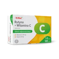 Rutyna + Witamina C Dr.Max, suplement diety, 120 tabletek