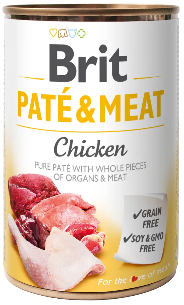 Brit Pate & Meat Chicken karma dla psów, 400 g