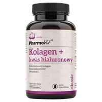 Pharmovit Classic Kolagen + kwas hialuronowy, suplement diety, 90 kapsułek