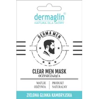 Dermaglin Derma Men Clear Men Mask oczyszczająca maseczka do twarzy dla mężczyzn, 20 g