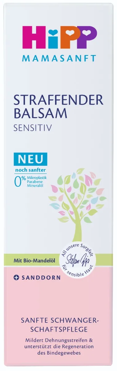 HiPP Mamasanft Sensitive balsam przeciwko rozstępom dla kobiet w ciąży, 150 ml 