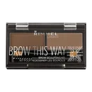 Rimmel Brow This Way Paletka do brwi 002 Medium Brown, 1,3 g