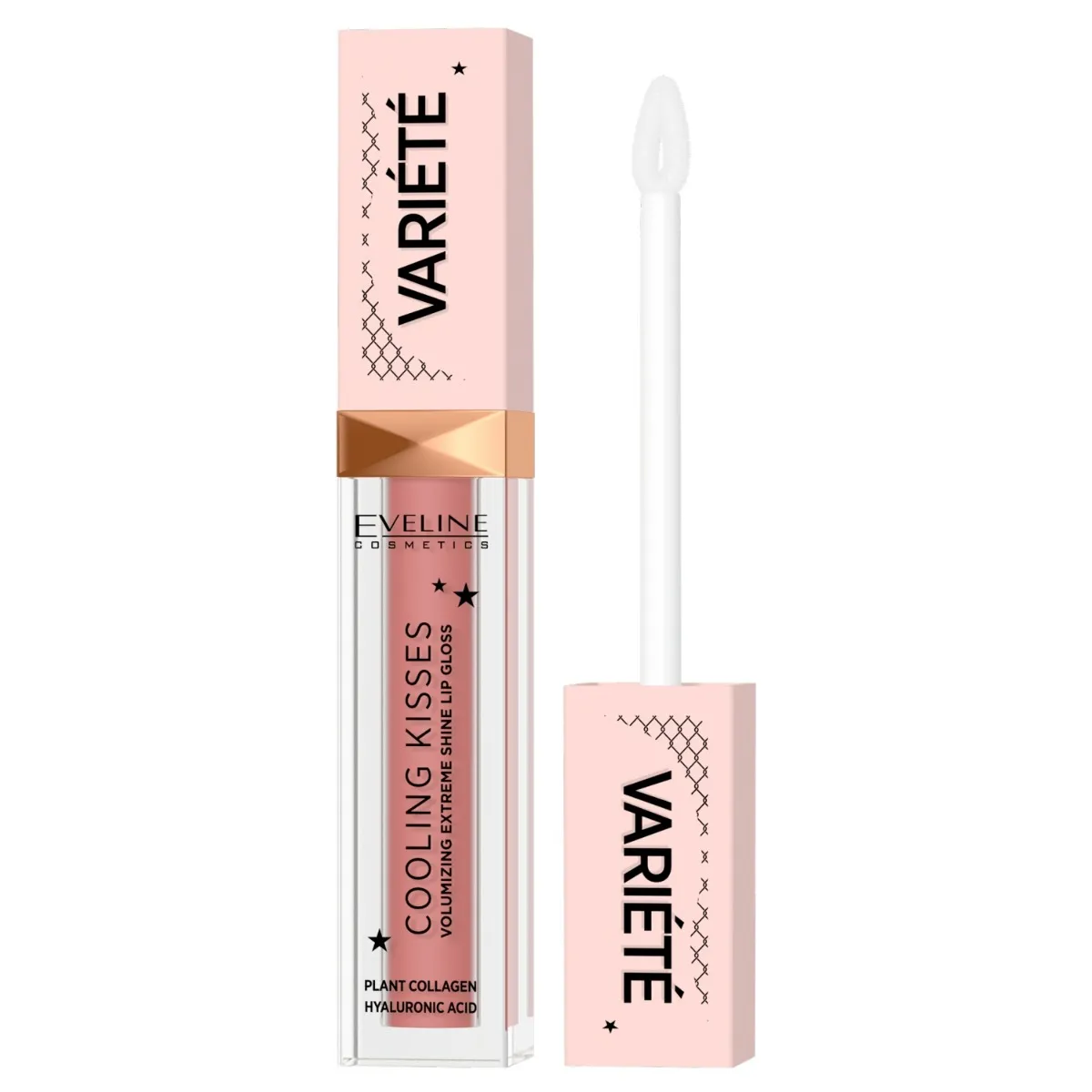 Eveline Cosmetics Variété Błyszczyk zwiększający objętość ust z efektem chłodzącym nr 03, 6,8 ml