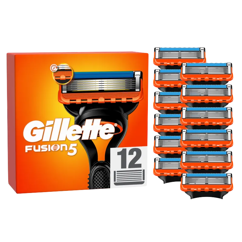 Gillette Fusion5 Ostrza wymienne do maszynki do golenia dla mężczyzn, 12 szt. 