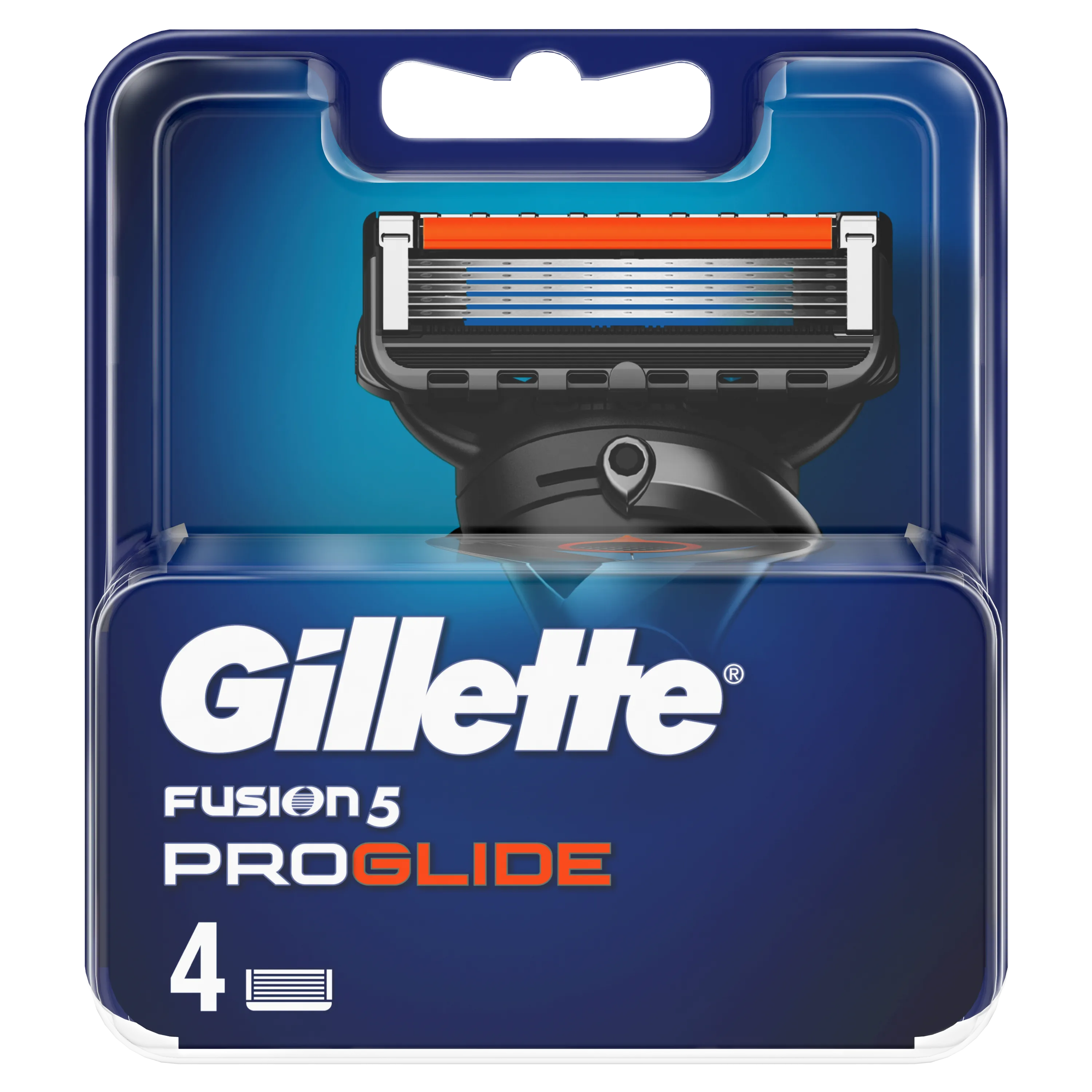 Gillette Fusion Proglide Wkład do maszynki manualnej do golenia dla mężczyzn, 4 szt.