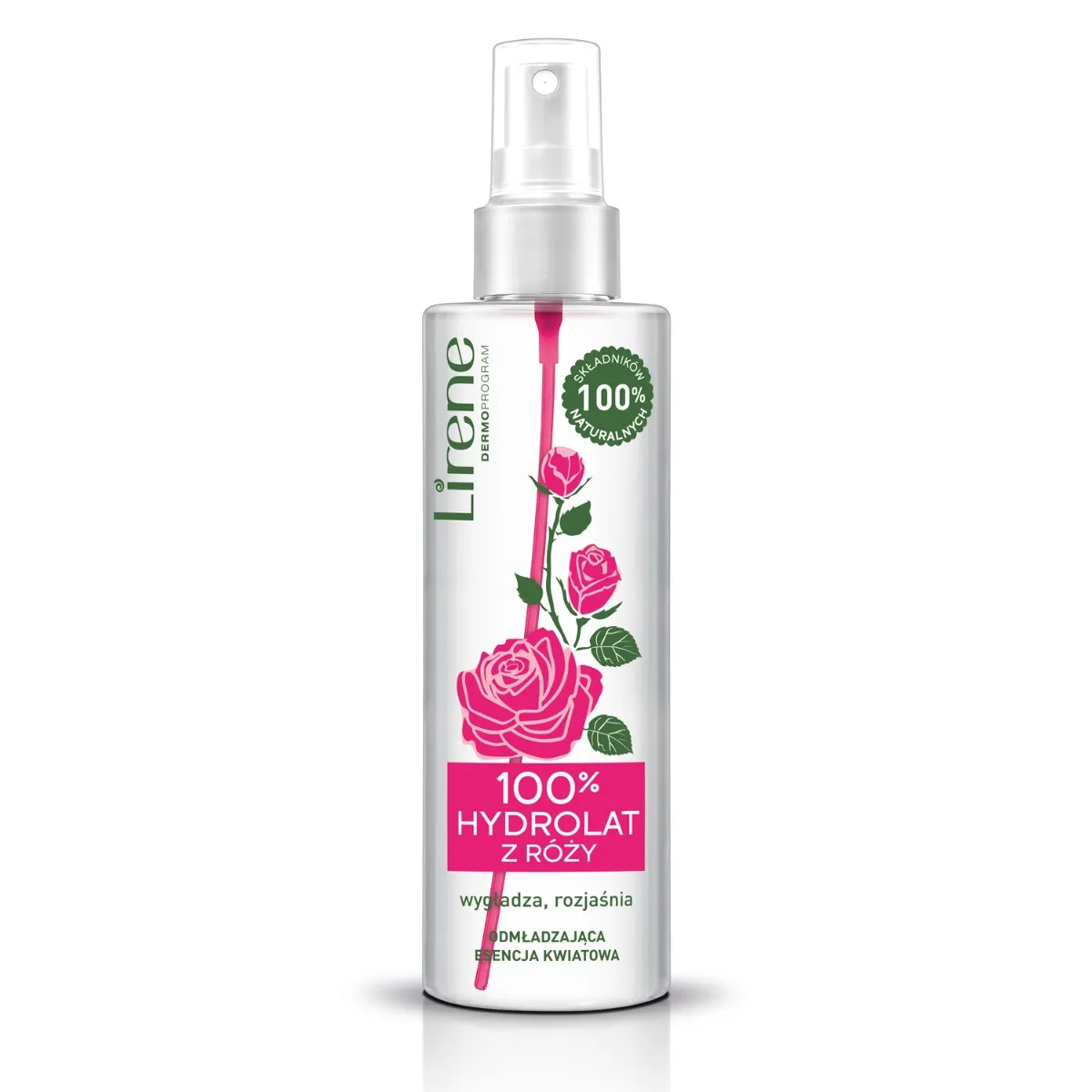 Lirene 100% hydrolat z róży, 100 ml 