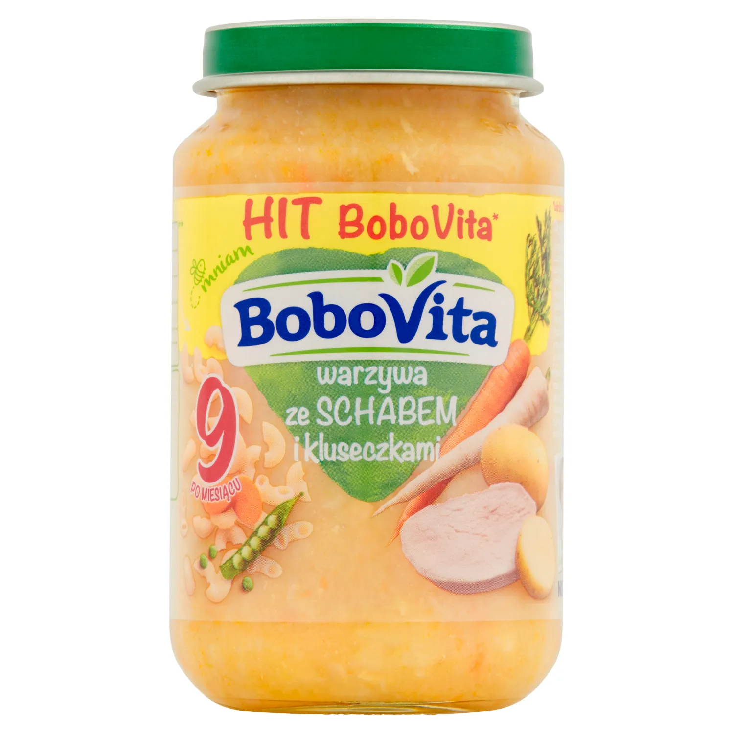 BoboVita warzywa ze schabem i kluseczkami po 9 miesiącu życia, 190 g