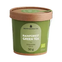 Brown House & Tea Rainforest Green Tea, zielona herbata z lasów deszczowych, 50 g