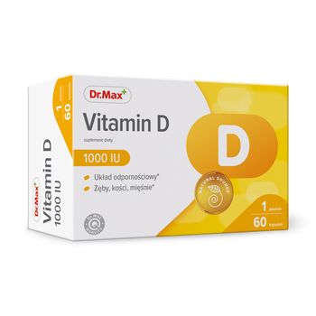 Vitamin D 1000 Dr.Max, suplement diety, 60 kapsułek 