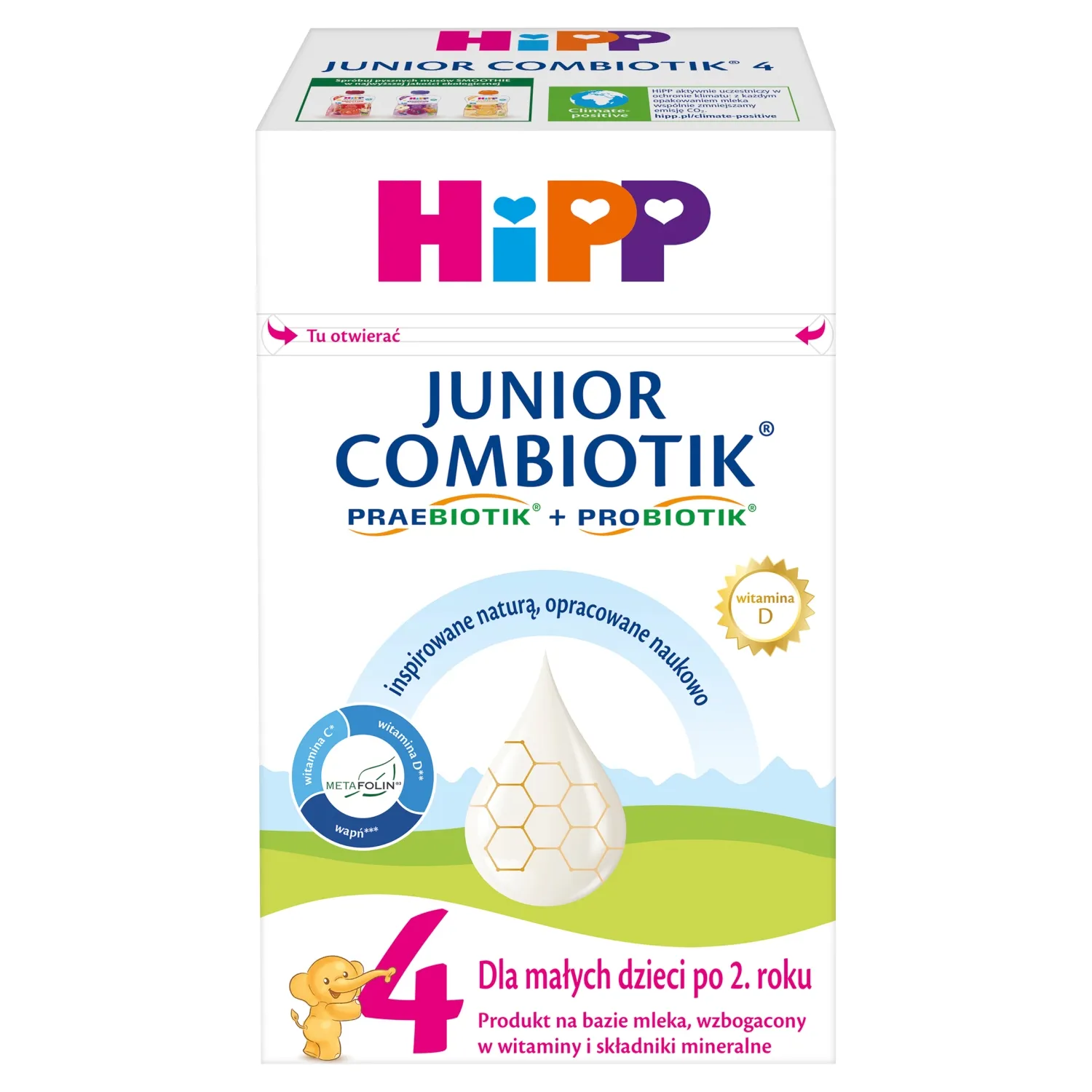 HiPP 4 Junior COMBIOTIK mleko dla dzieci po 2. roku życia, 550 g