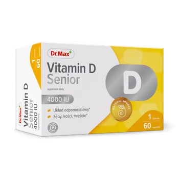 Vitamin D Senior 4000 IU Dr.Max, suplement diety, 60 kapsułek 