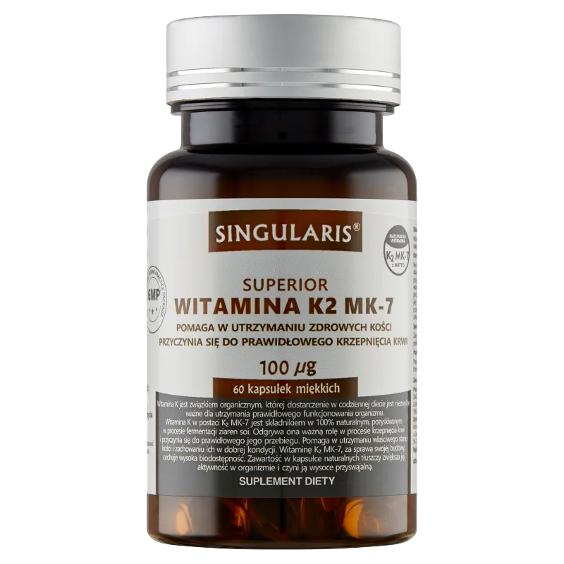 Singularis Superior Witamina K2 MK-7, suplement diety, 60 kapsułek