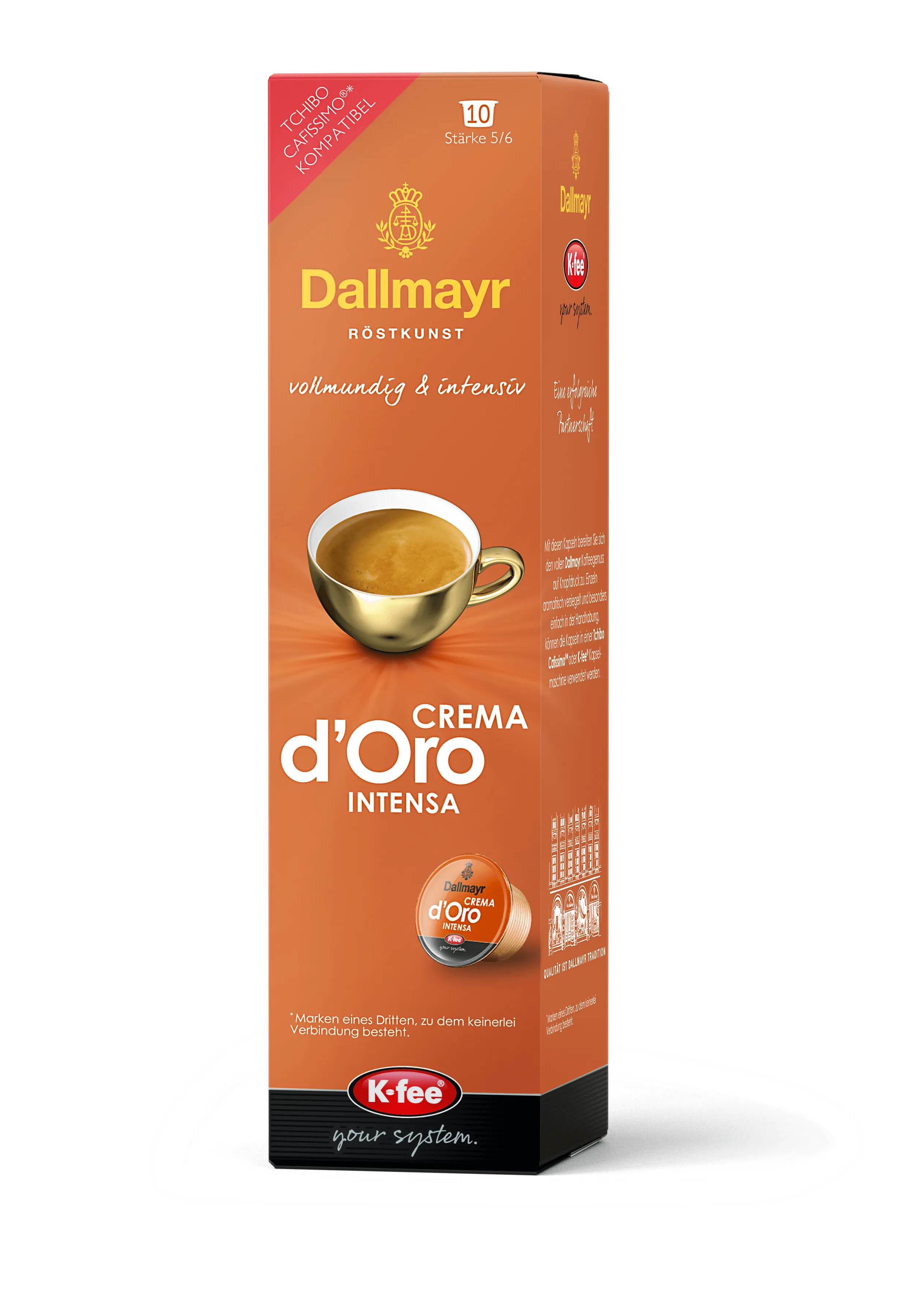 Dallmayr Crema d'Oro Intensa kawa w kapsułkach, 10 szt.