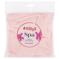 Killys Spa Turban do włosów różowy, 1 szt.