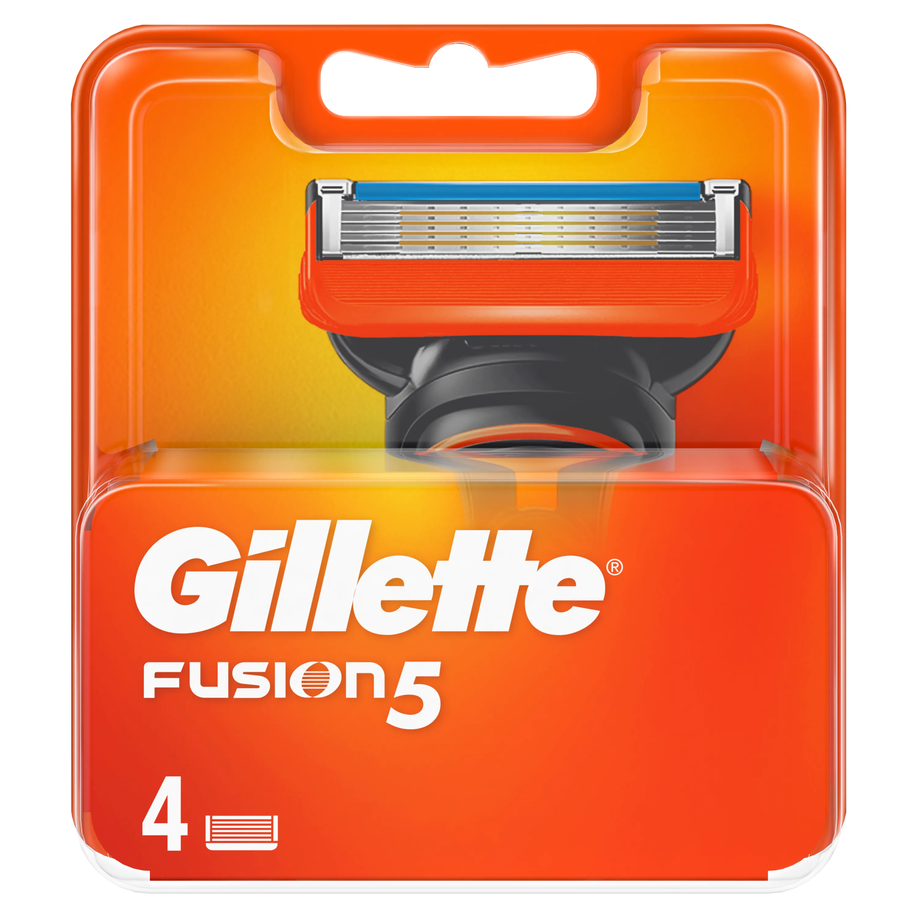 Gillette Fusion Wkład do maszynki manualnej do golenia dla mężczyzn, 4 szt.