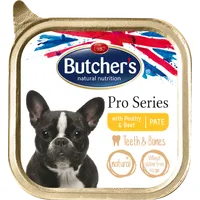 Butcher’s Pro Series Teeth&Bones pasztet z drobiem i wołowiną, 150 g