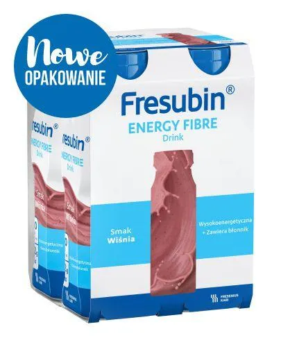 Fresubin Energy Fibre Drink, smak wiśniowy, 4x200 ml