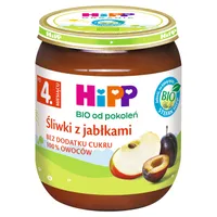 HiPP BIO od pokoleń Śliwki z jabłkami po 4. miesiącu, 125 g