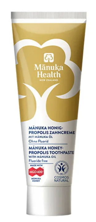 Manuka Health pasta do zębów z miodem manuka MGO™ 400+, propolisem i olejkiem manuka, 75 ml