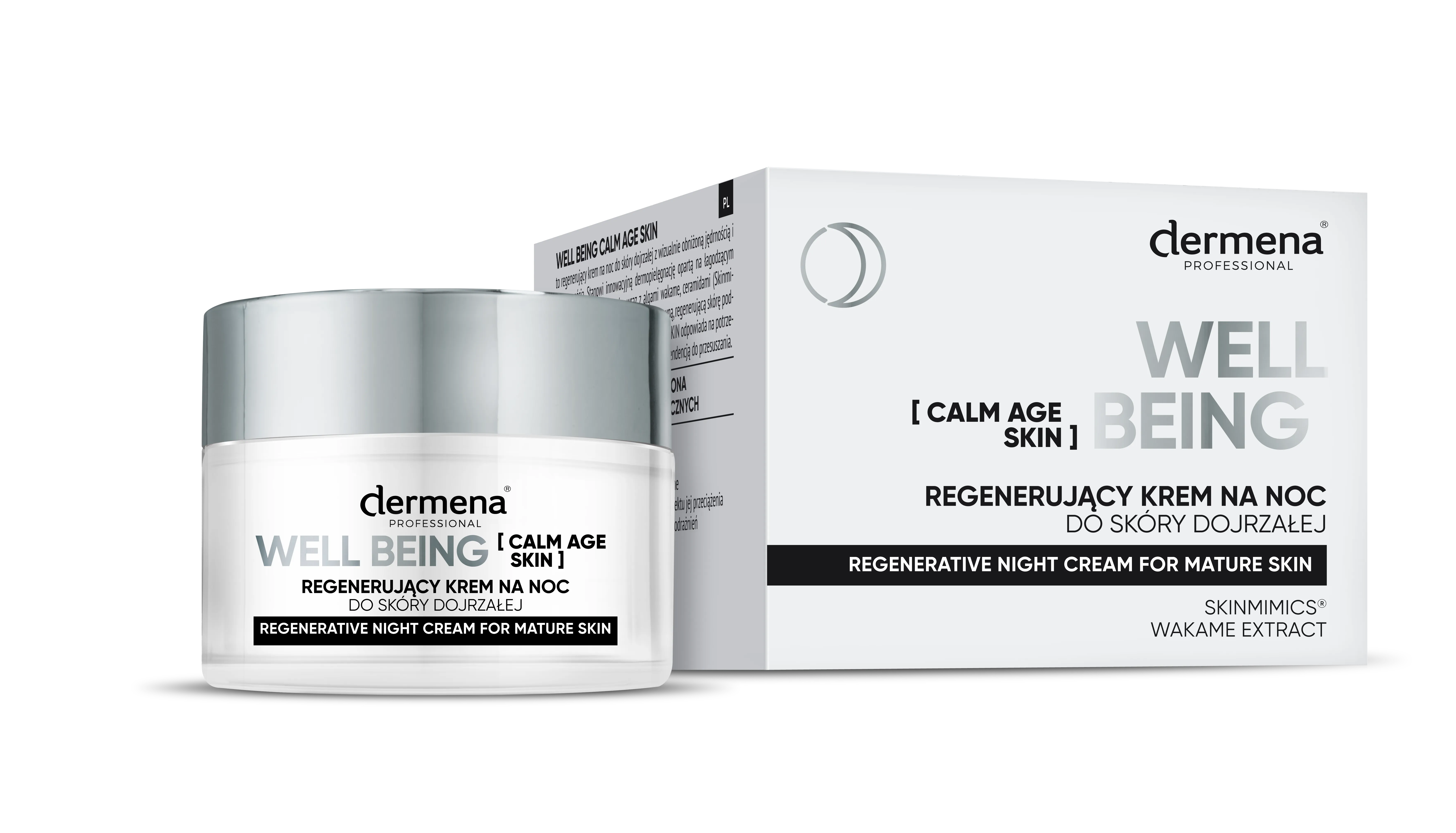 Dermena Professional Well Being Calm Age Skin regenerujący krem na noc do skóry dojrzałej, 50 ml