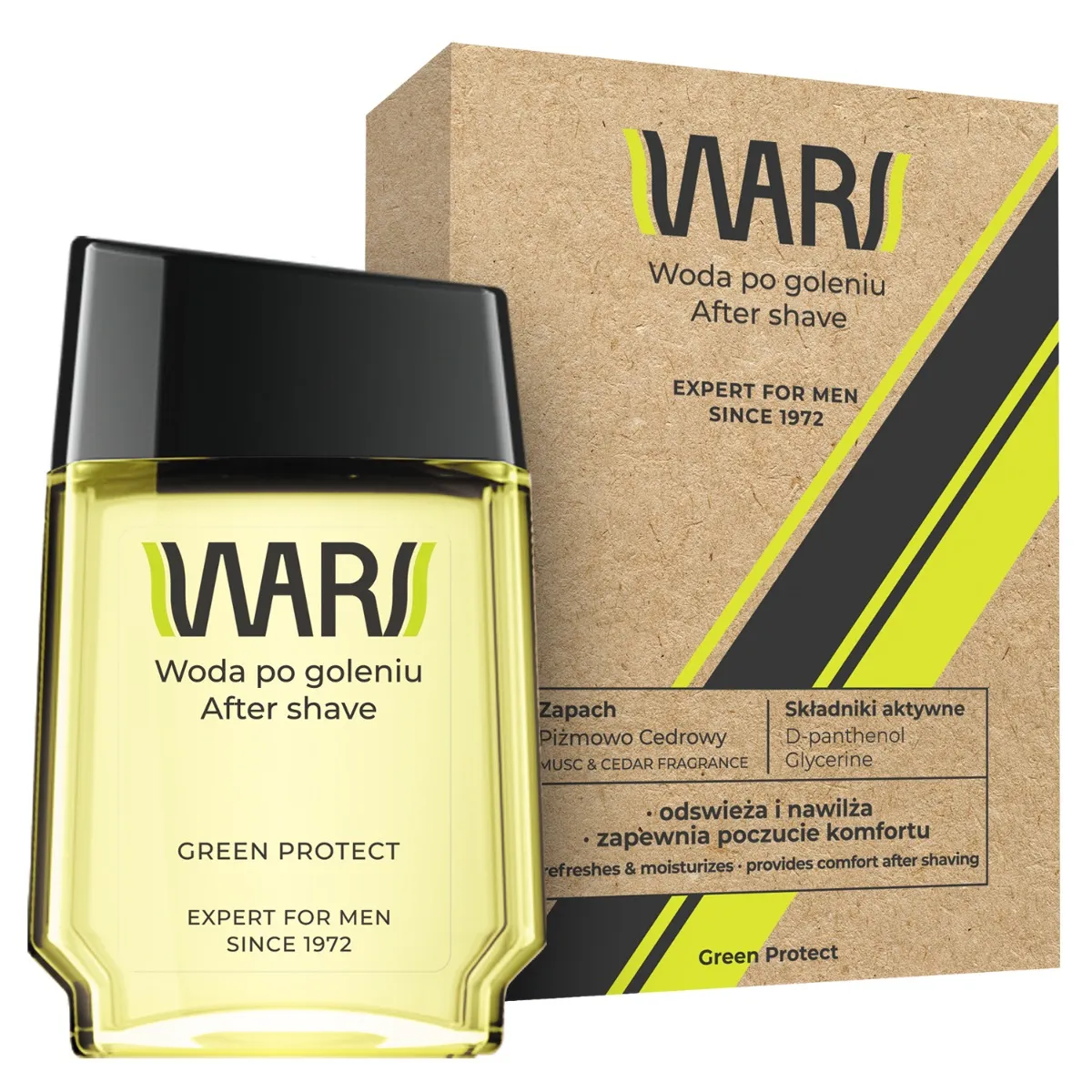 Wars Expert for Men Green Protect Woda po goleniu, 90 ml
