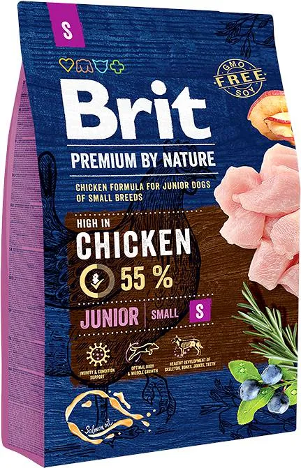 Brit Premium By Nature Junior Small karma dla psów, 3 kg