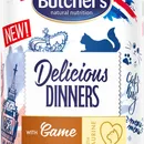 Butcher's Delicious Dinners Karma dla kota kawałki w galaretce z dziczyzną, 400 g