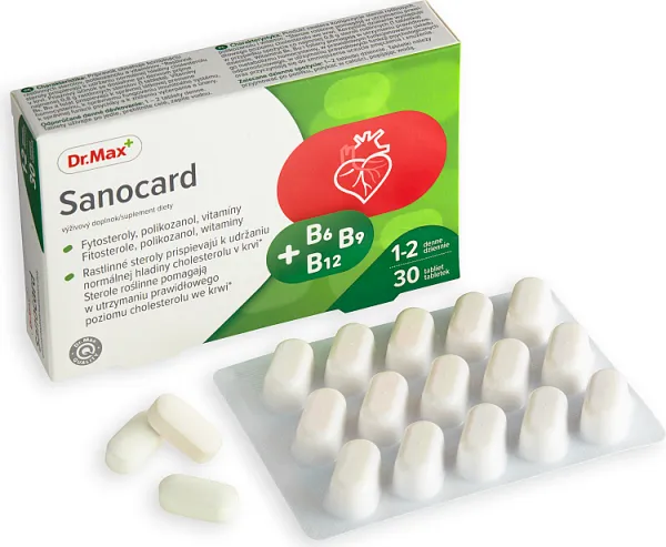 Sanocard Dr.Max, suplement diety, 30 tabletek 