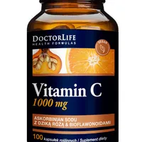 Doctor Life Vitamin C witamina C z dziką różą i bioflawonoidami, 100 kapsułek