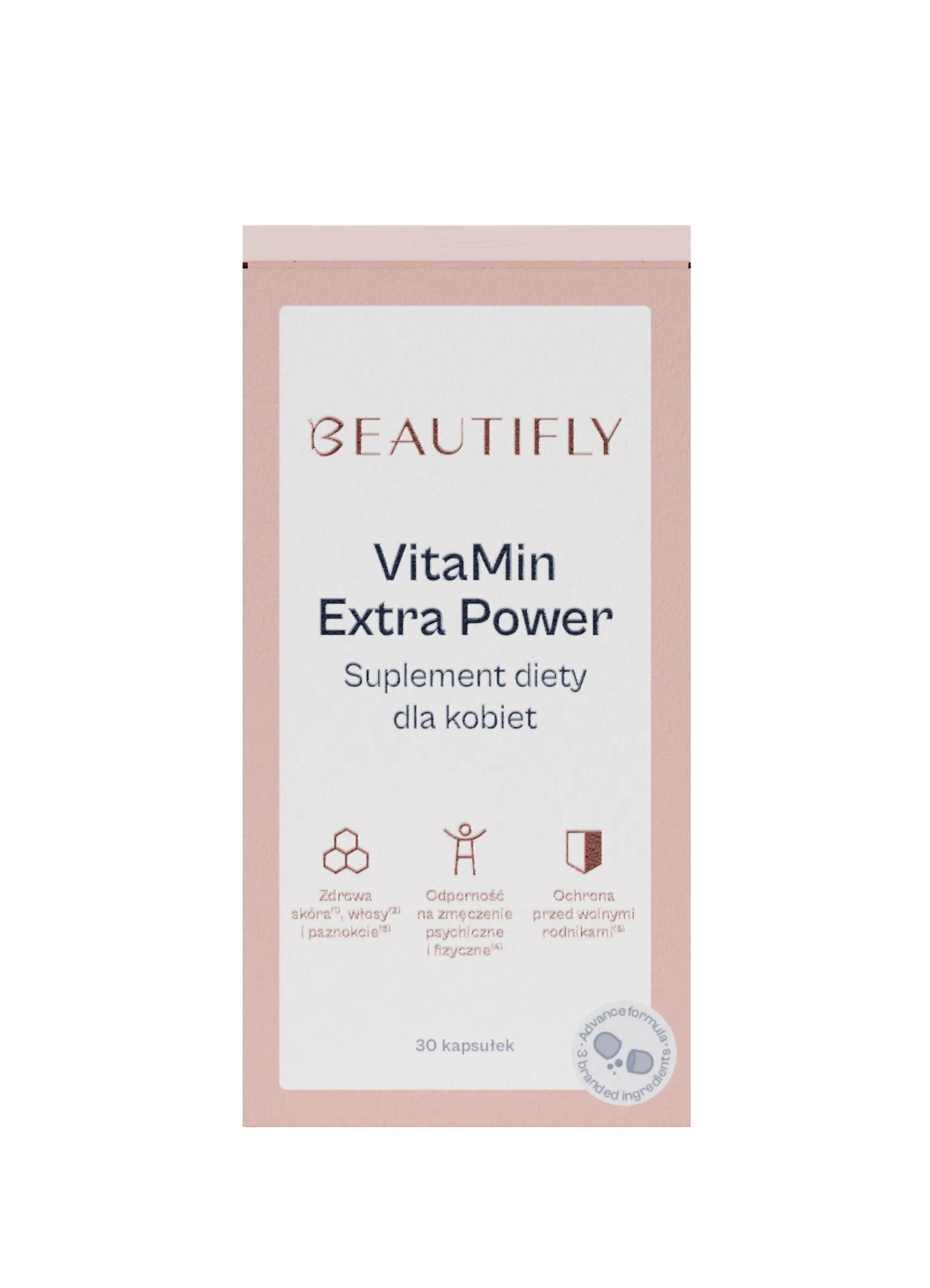 Beautifly VitaMin Extra Power dla kobiet, 30 kapsułek