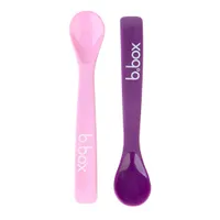 B.Box, silikonowe łyżeczki, różowo-fioletowe, 2 sztuki