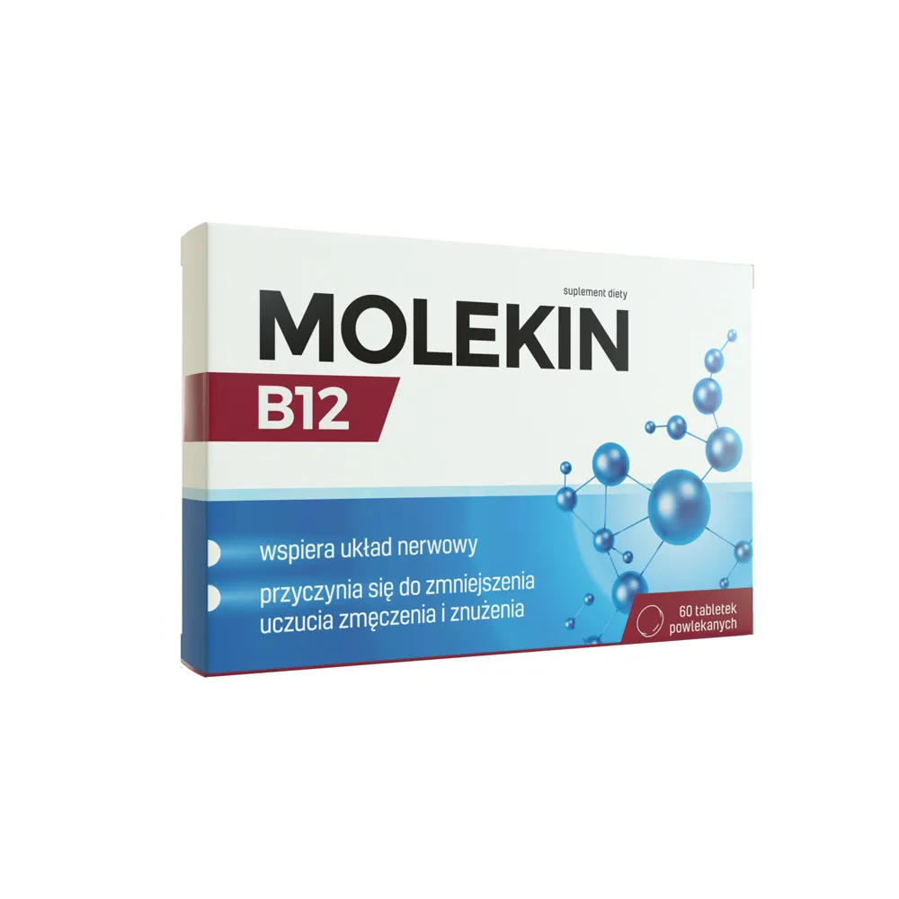 Molekin B12, suplement diety, 60 tabletek powlekanych