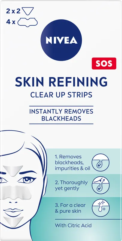 Nivea Skin Refining Clear-Up plastry oczyszczające przeciw zaskórnikom, 6 szt.