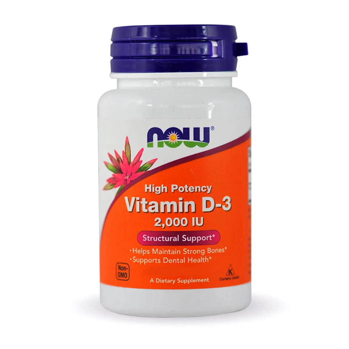 Now Foods Vitamin D3 2000IU, suplement diety, 120 kapsułek