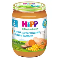 HiPP BIO od pokoleń obiadek jarzynki z amarantusem i słodkim batatem po 6. miesiącu, 190 g